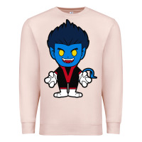 Pale Pink nightcrawler chibi Premium Sweatshirt - artisFamous