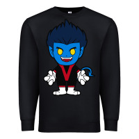 Black nightcrawler chibi Premium Sweatshirt - artisFamous