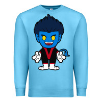 Ocean Blue nightcrawler chibi Premium Sweatshirt - artisFamous