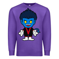 Purple nightcrawler chibi Premium Sweatshirt - artisFamous