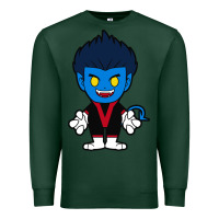 Sports Green nightcrawler chibi Premium Sweatshirt - artisFamous