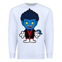 White nightcrawler chibi Premium Sweatshirt - artisFamous