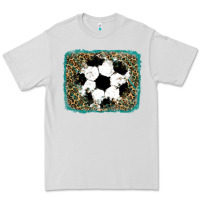Dove Grey glitter football leopard Premium Tee - RanaPortraitStore