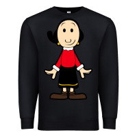 Black olive oyl Premium Sweatshirt - artisFamous