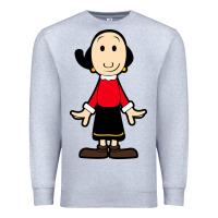 Heather Grey olive oyl Premium Sweatshirt - artisFamous