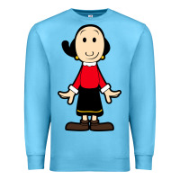 Ocean Blue olive oyl Premium Sweatshirt - artisFamous