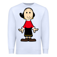 White olive oyl Premium Sweatshirt - artisFamous