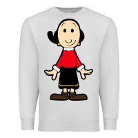 Dove Grey olive oyl Premium Sweatshirt - artisFamous