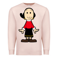 Pale Pink olive oyl Premium Sweatshirt - artisFamous