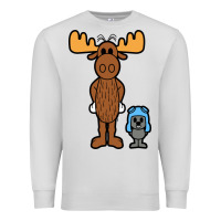 Dove Grey rocky and bullwinkle Premium Sweatshirt - artisFamous