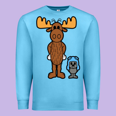 Rocky And Bullwinkle Premium Sweatshirt Designed By Artisfamous