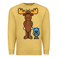 Antique Gold rocky and bullwinkle Premium Sweatshirt - artisFamous