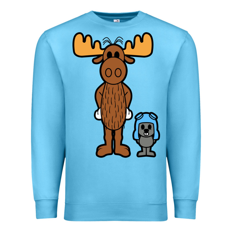 Rocky And Bullwinkle Premium Sweatshirt by artisFamous | Teevron