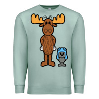 Seafoam rocky and bullwinkle Premium Sweatshirt - artisFamous
