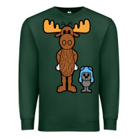 Sports Green rocky and bullwinkle Premium Sweatshirt - artisFamous