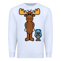 White rocky and bullwinkle Premium Sweatshirt - artisFamous