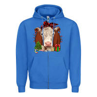 True Royal Christmas Hereford Zipper Hoodie - JahusDesignShop