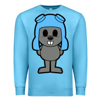Ocean Blue rocky the squirrel Premium Sweatshirt - artisFamous