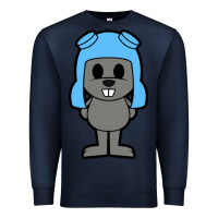 Navy rocky the squirrel Premium Sweatshirt - artisFamous