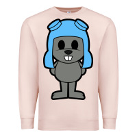 Pale Pink rocky the squirrel Premium Sweatshirt - artisFamous
