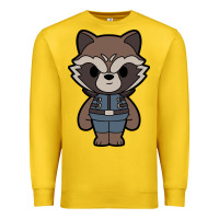 Lemon rocket racoon chibi Premium Sweatshirt - artisFamous