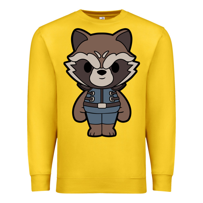 Rocket Racoon Chibi Premium Sweatshirt by artisFamous | Teevron