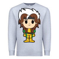 Heather Grey rogue x men chibi Premium Sweatshirt - artisFamous