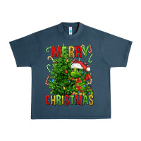 Midnight Navy merry christmas dragon Urban Heavy Tee - FaDigitalArtStudio