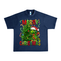 Navy merry christmas dragon Urban Heavy Tee - FaDigitalArtStudio