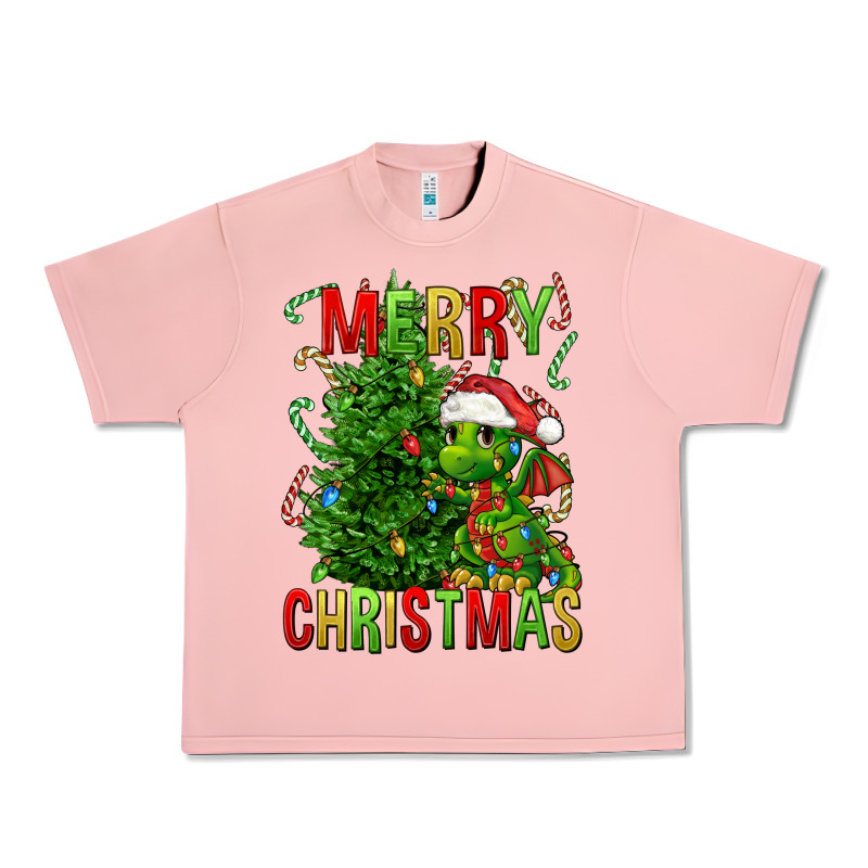 Merry Christmas Dragon Urban Heavy Tee by FaDigitalArtStudio | Teevron