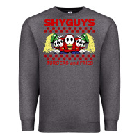 Charcoal Heather shy guys burger and fries Premium Sweatshirt - artisFamous