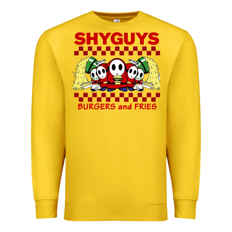 Shy Guys Burger And Fries Premium Sweatshirt by artisFamous | Teevron
