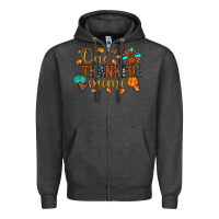 Charcoal Heather one thankful mimi Zipper Hoodie - JahusDesignShop