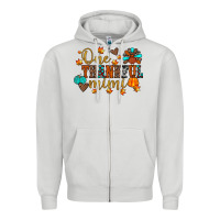 Dove Grey one thankful mimi Zipper Hoodie - JahusDesignShop