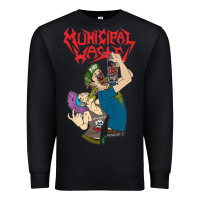 Black municipal waste new Premium Sweatshirt - artisFamous