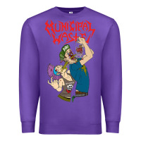 Purple municipal waste new Premium Sweatshirt - artisFamous