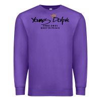 Purple Rest in Peace Young Dolph Premium Sweatshirt - artisFamous