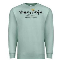 Seafoam Rest in Peace Young Dolph Premium Sweatshirt - artisFamous