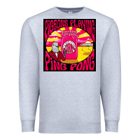 Heather Grey Best Pigeons Playing Ping Pong Music Premium Sweatshirt - artisFamous