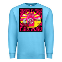 Ocean Blue Best Pigeons Playing Ping Pong Music Premium Sweatshirt - artisFamous