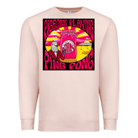 Pale Pink Best Pigeons Playing Ping Pong Music Premium Sweatshirt - artisFamous