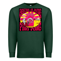 Sports Green Best Pigeons Playing Ping Pong Music Premium Sweatshirt - artisFamous