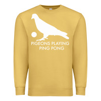 Antique Gold Best Pigeons Playing Ping Pong Music Premium Sweatshirt - artisFamous