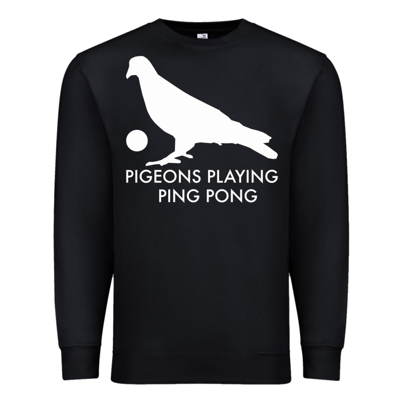 Best Pigeons Playing Ping Pong Music Premium Sweatshirt by artisFamous | Teevron