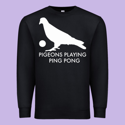 Best Pigeons Playing Ping Pong Music Premium Sweatshirt Designed By Artisfamous