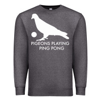 Charcoal Heather Best Pigeons Playing Ping Pong Music Premium Sweatshirt - artisFamous