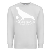 Dove Grey Best Pigeons Playing Ping Pong Music Premium Sweatshirt - artisFamous