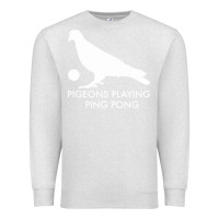 Oatmeal Heather Best Pigeons Playing Ping Pong Music Premium Sweatshirt - artisFamous