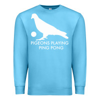 Ocean Blue Best Pigeons Playing Ping Pong Music Premium Sweatshirt - artisFamous