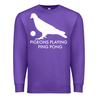 Purple Best Pigeons Playing Ping Pong Music Premium Sweatshirt - artisFamous